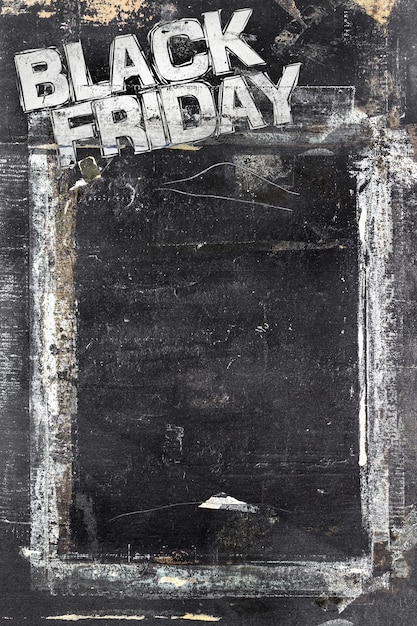 Plakat promocyjny Black Friday Grunge