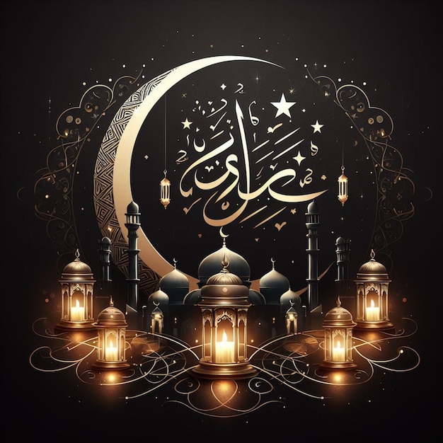 Plakat Ramadan Mubarak