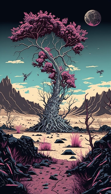 Plakat zespołu Pink Tree