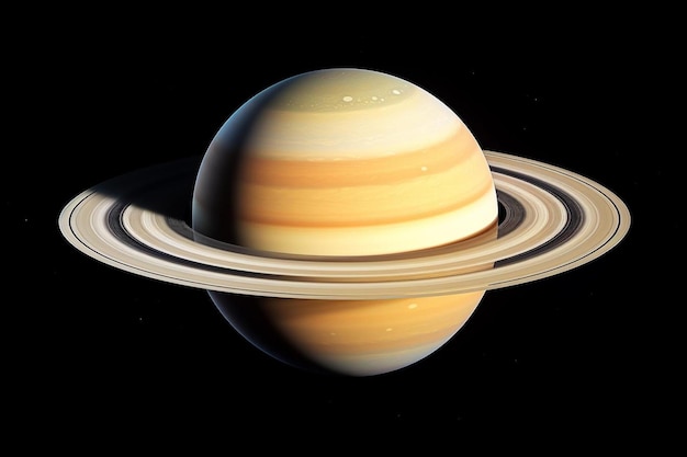 Zdjęcie planeta saturna z pierścieniem wokół niej