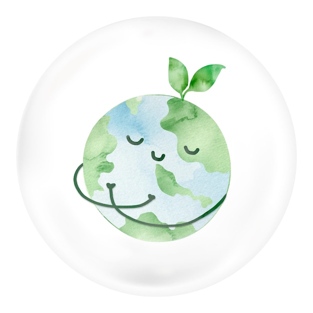 Planeta Ziemia png naklejka środowisko bańka przejrzyste tło