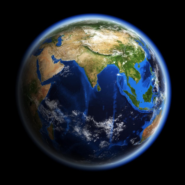 Planeta Ziemia renderowania 3d