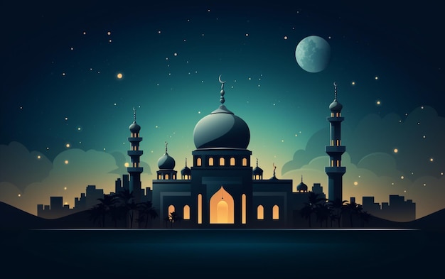 Płaska ilustracja ramadan kareem