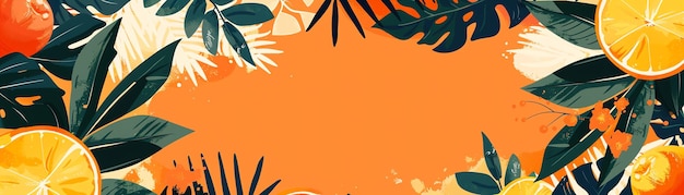 Zdjęcie płaskie tło ilustracji w kolorze pomarańczowym dla twoich projektów