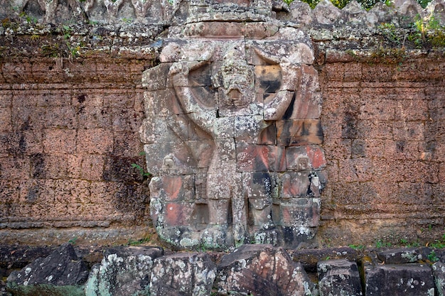 Płaskorzeźby Angkor Wat, Park Archeologiczny Angkor, Siem Reap, Kambodża.
