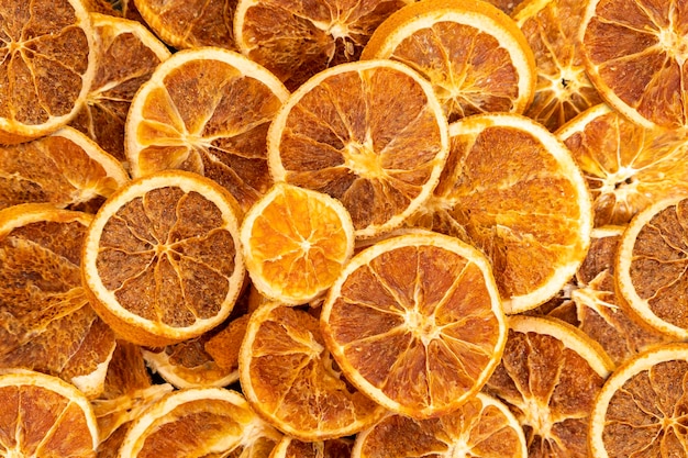 Plastry Suszonej Pomarańczy Selektywne Skupienie