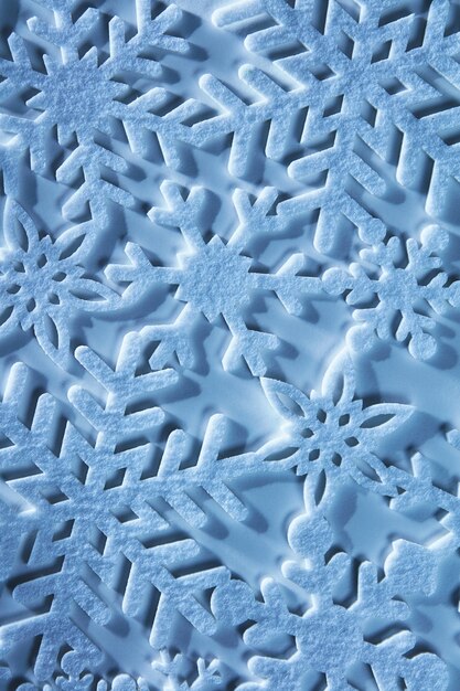 Płatek śniegu niebieski lód, dekoracja płatka śniegu, zimowe tło bożego narodzenia