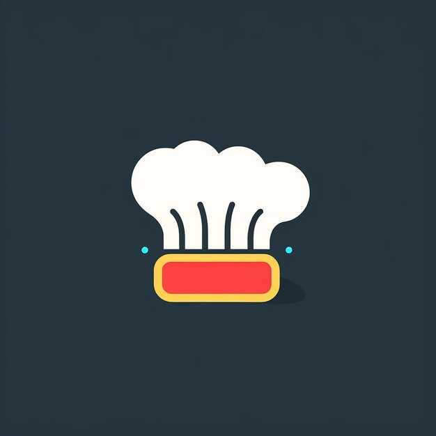 Zdjęcie play_chefs_hat_isolated_modern_line_icon_vec