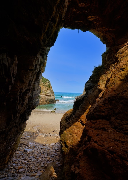 Playa las catedrales Catedrais plaża w Galicia Hiszpania