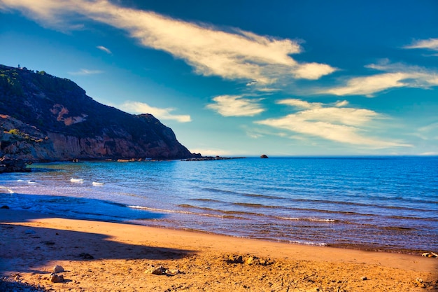 Plaża Capo Rossello w Realmonte Agrigento Sycylia