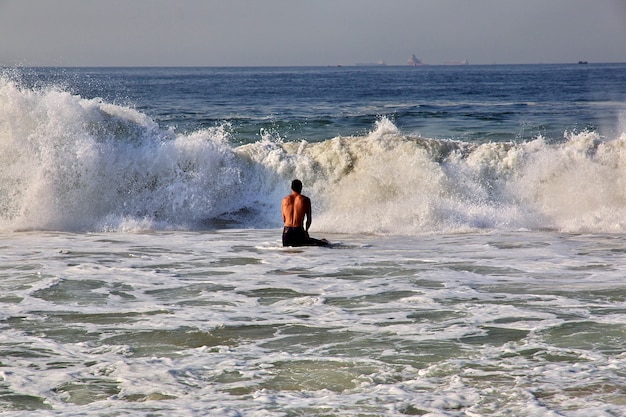 Plaża Copacabana w Rio de Janeiro, Brazylia