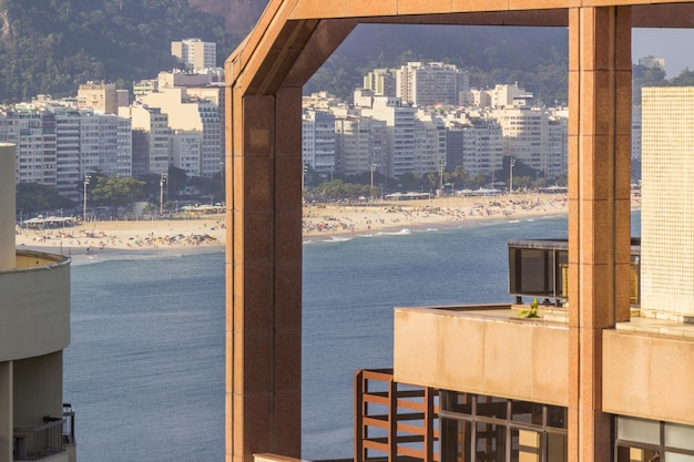 Plaża Copacabana w Rio de Janeiro, Brazylia.