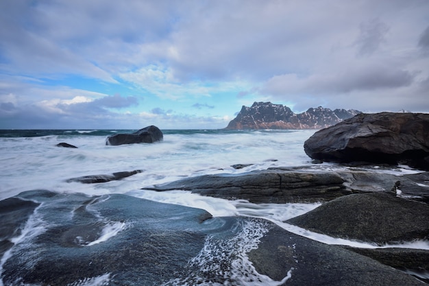 Plaża Fiordu W Norwegii