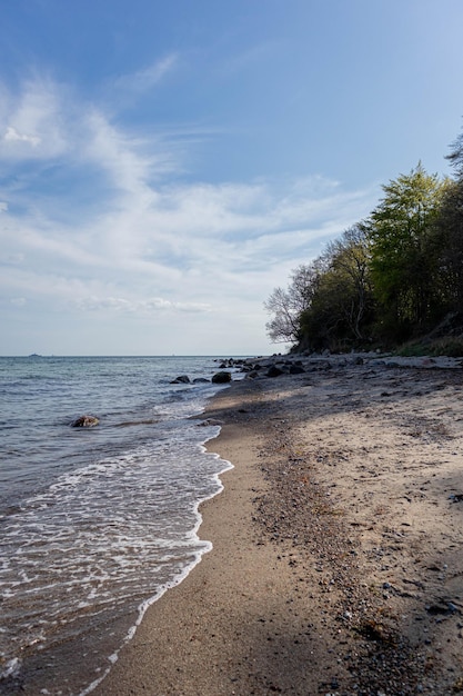 plaża i morze w duńskiej rzece