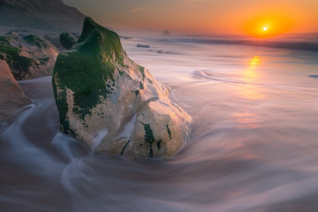 Plaża Ilbarritz w Biarritz, w Pais Vasco.