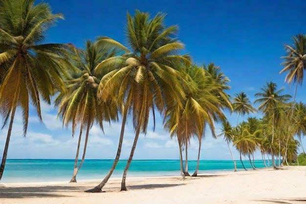 Plaża Japaratinga maragogi alagoas brazylijskie drzewa kokosowe na spokojnej i pięknej plaży