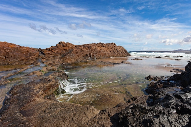 Plaża Jarugo, Fuerteventura, Wyspy Kanaryjskie, Hiszpania