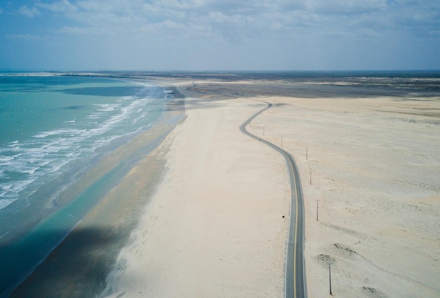 Plaża na wybrzeżu Camocim Ceara Brazylia