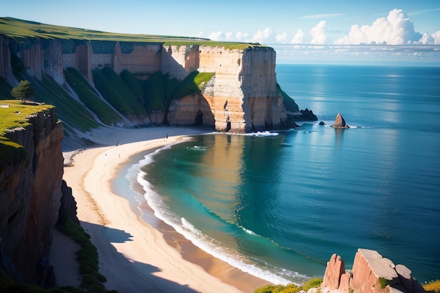 Plaża na wybrzeżu wielkiej drogi oceanicznej