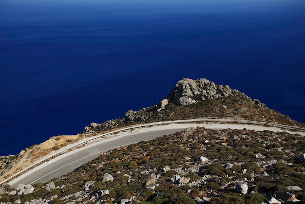 Zdjęcie plaża na wyspie amorgos, cyklady, grecja