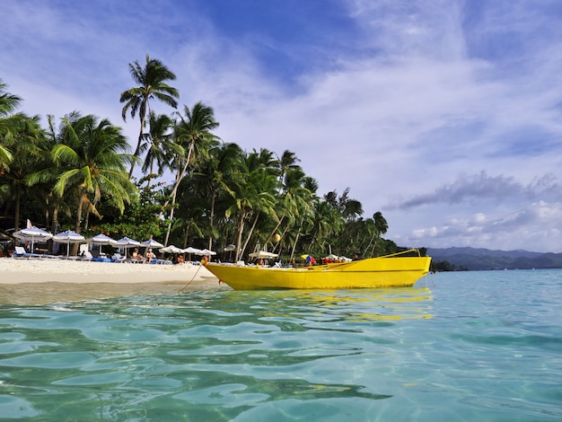 Plaża Na Wyspie Boracay Na Filipinach