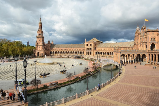 Plaza of Spain w Sewilli, stolicy Andaluzji