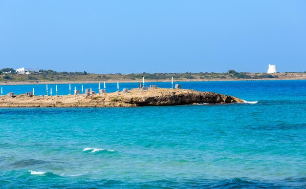 Plaża Punta della Suina Salento Włochy