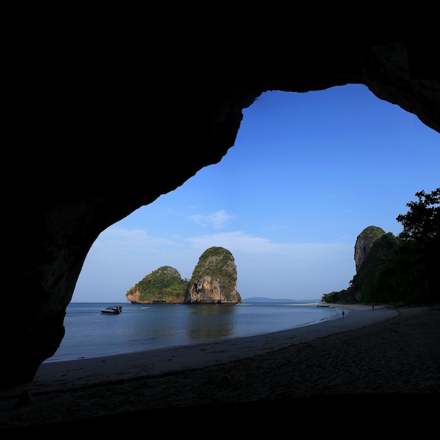 Plaża Railay w Krabi w Tajlandii