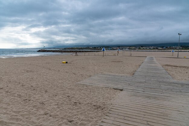 Plaża Rapadoira w Foz Galicia w Hiszpanii