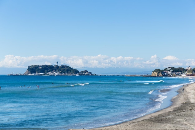 Plaża Shonan w mieście Chigasaki