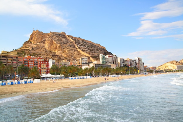 Plaża W Alicante, Costa Blanca, Hiszpania