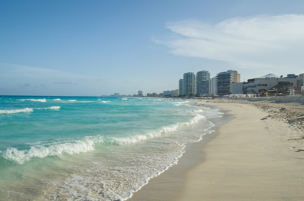 Plaża W Cancun, Meksyk, Karibe.