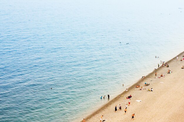 Plaża w ciepły dzień