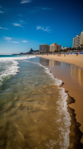 Zdjęcie plaża w mieście playa del mar
