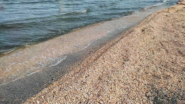 plaża z linią na niej