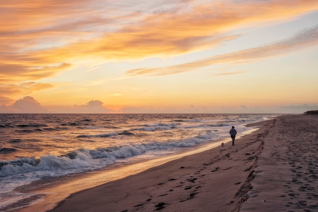 Plaża Zachód Słońca Wyspa Nantucket