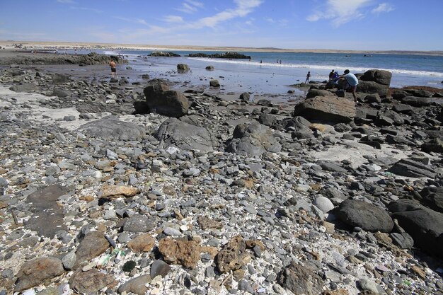 Plaże i port w pobliżu Bahia Inglesia Caldera Chile