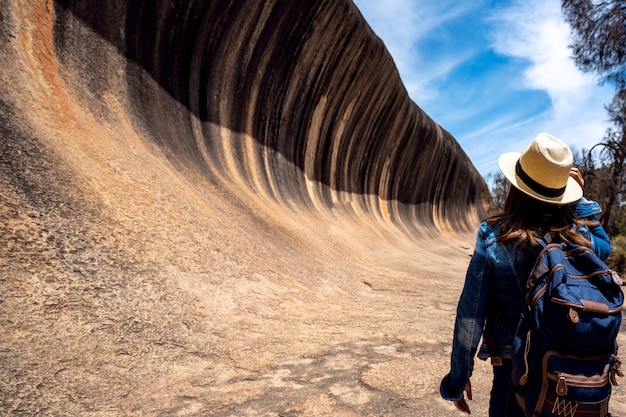 Plecak Lady Podróż W Wave Rock