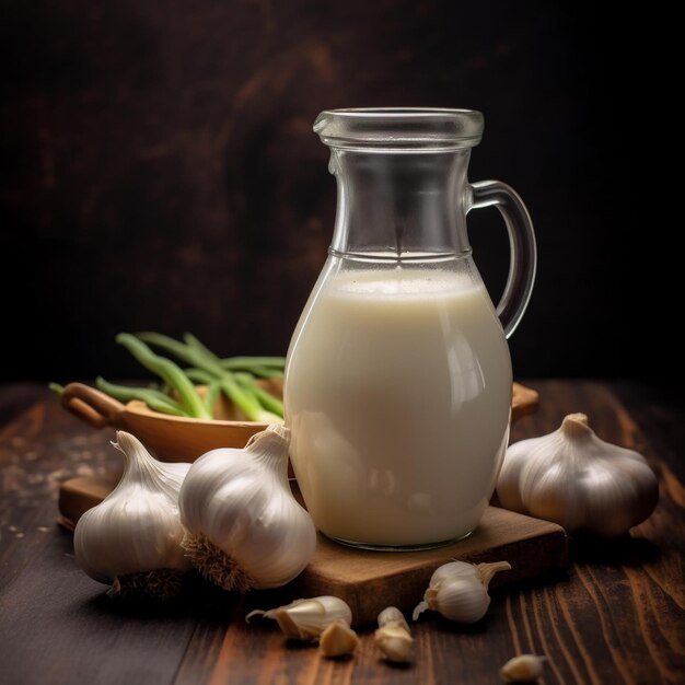 Zdjęcie płyn mleczny - zdrowy zbiór kremowych skarbów i odmian jogurtów
