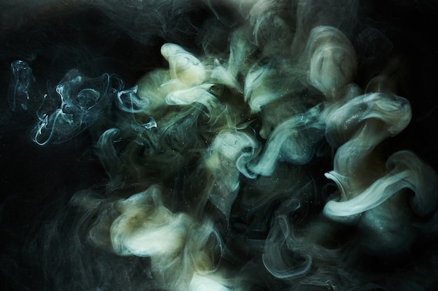 Płynna Płynna Sztuka Abstrakcyjne Tło Ciemny Wielobarwny Dym Tańczący Farby Akrylowe Podwodna Przestrzeń Ocean Wszechświata Eksplozja