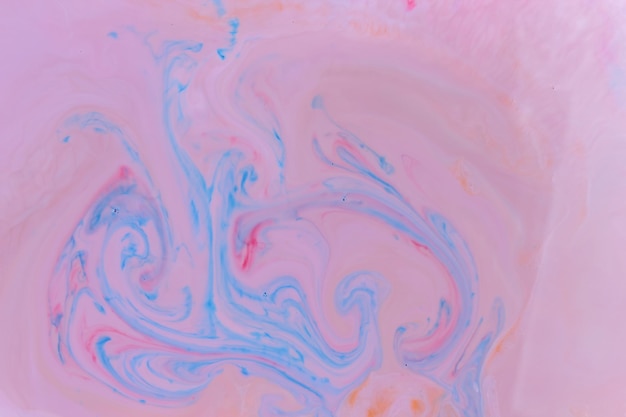 Płynna sztuka Twórcze wielobarwne tło z abstrakcyjnymi malowanymi falami Mieszane farby Marmurowy piękny wzór