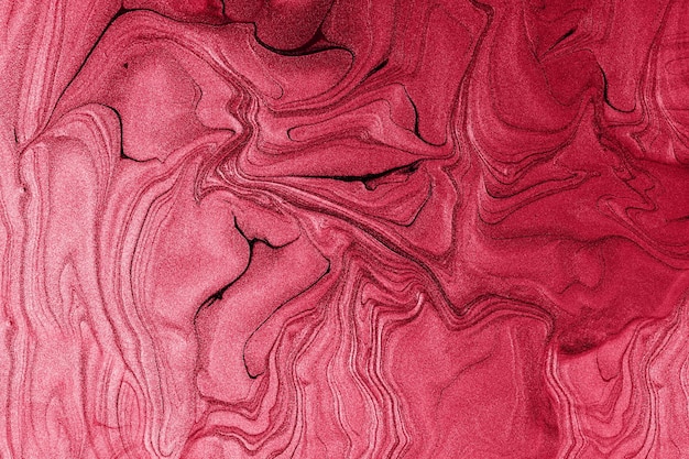 Płynne błyszczące tłomonochromatyczny czerwony modny kolor 2023 roku