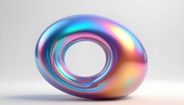 Płynne gładkie abstrakcyjne metalowe holograficzne kolorowe tło