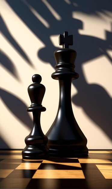 Płytka szachowa na szachownicy