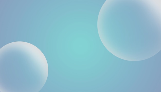 Pływające cyanowe pęcherzyki na jasnoniebieskim minimalnym tle
