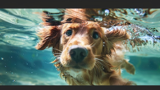 Zdjęcie pływanie psów