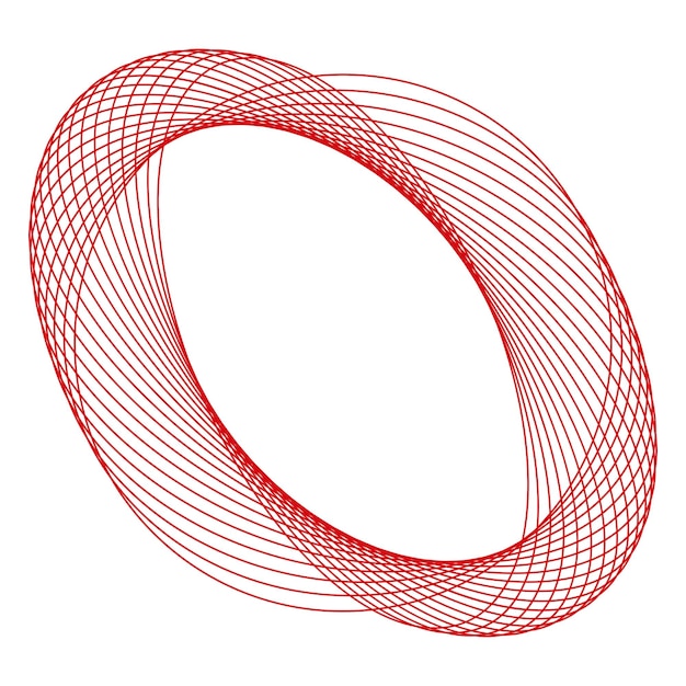 Png abstrakcyjny okrągły element geometryczny przezroczysty tło