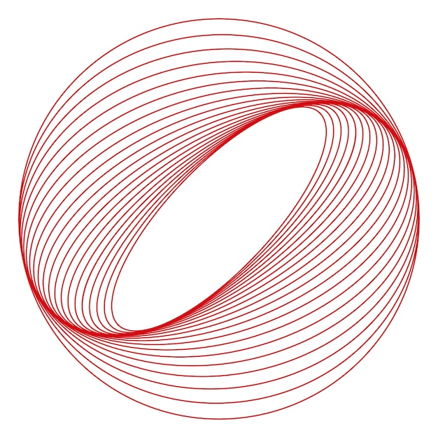 Png abstrakcyjny okrągły element geometryczny przezroczysty tło