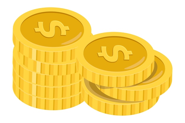PNG coin stack money transparentne tło finansowe