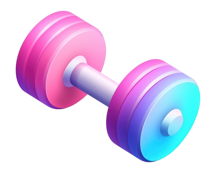 Zdjęcie png dumbbell sportowy fioletowy różowy